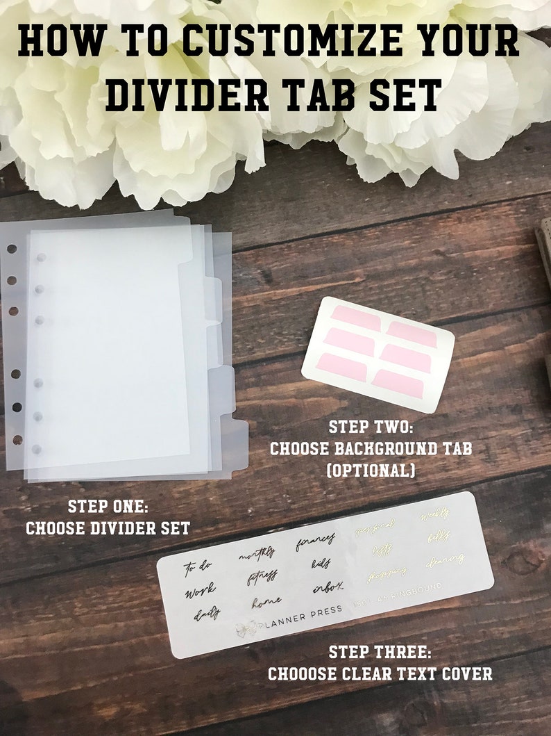 Top Tab Pocket TN Divider Tabs Modular System