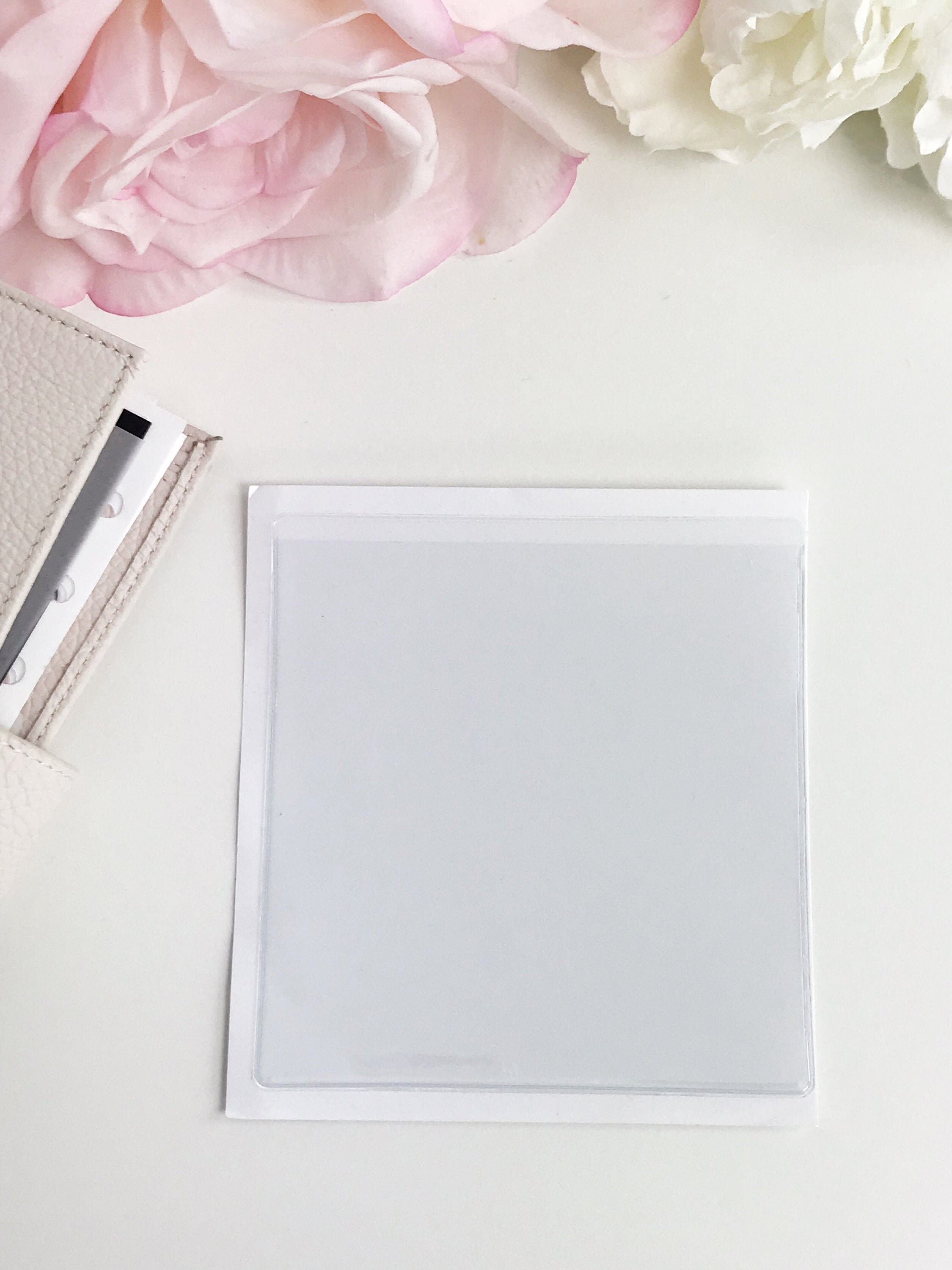003 Adhesive Vinyl Pockets For TN's & Ringbound Planners