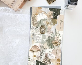 Wild Meadows Printed Cover Dashboard for Traveler’s Notebook – Standard Size | Journal Decor | TN Planner Accessory D110