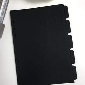 Matte Black Side Tab Dividers