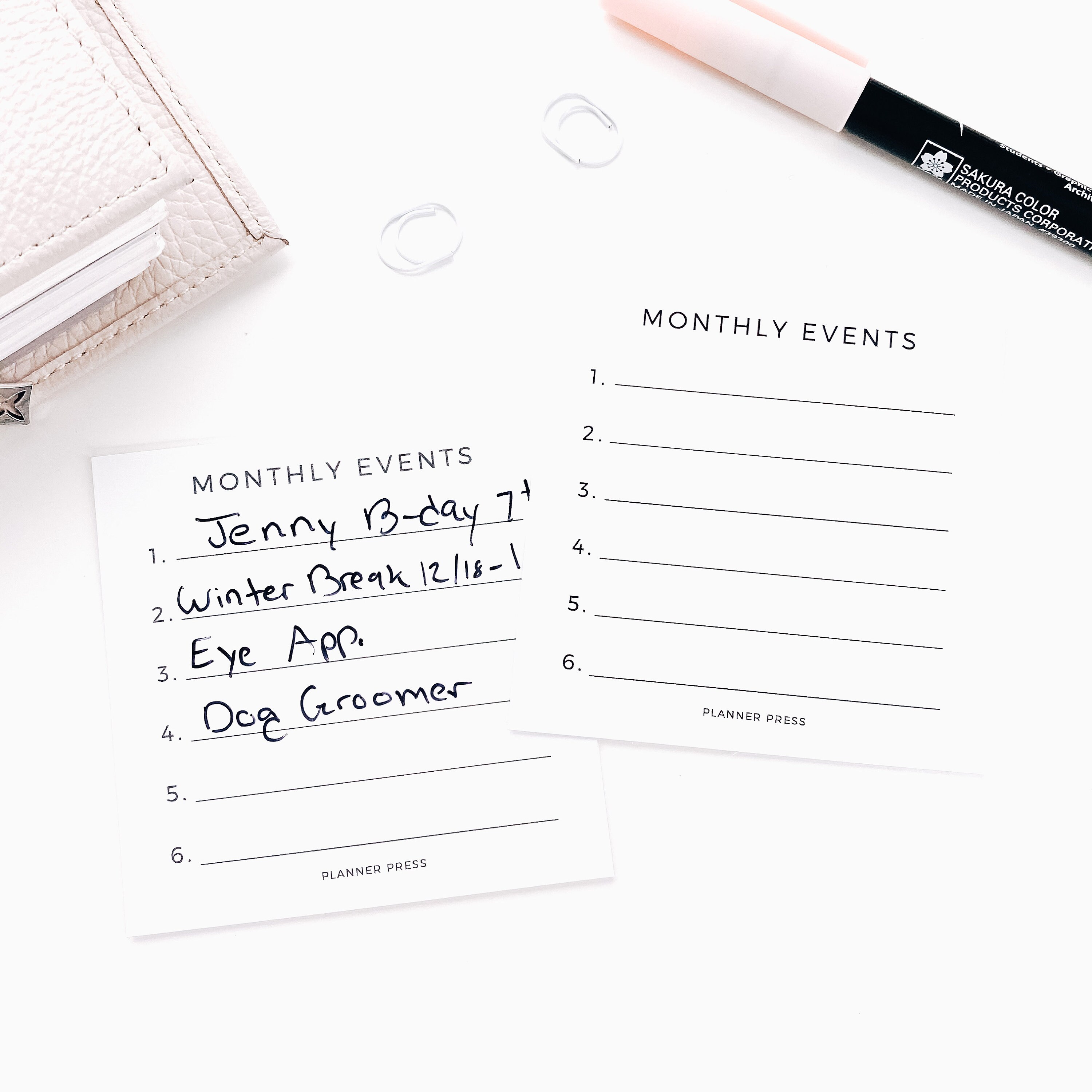 3x3 Planner Card The definition of perseverance 3x3 Planner Card The definition of perseverance