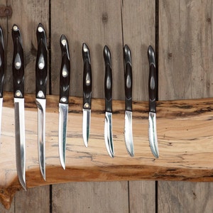 Live Edge Magnetic  Knife Holder  ( See pics for current inventory)