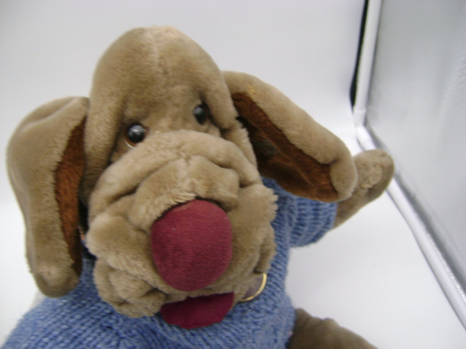 Vintage RARE TALKING Wrinkles Dog Puppet 1981 by Ganz Bros Etsy