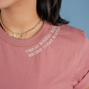 Vibras Bonitas Embroidered Tee