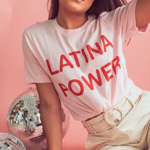 Original Latina Power Shirt Latina Shirt Girl Power Shirt Feminist T-shirt Women Empowerment Feminist Shirt Feminism Latina image 2