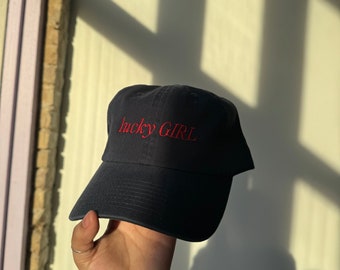 Lucky Girl Cap - Latina Hat - Latina Owned Business - Latina Owned Shops - Latina Hats - Latina Caps - Latina - Valentines Day Gift -