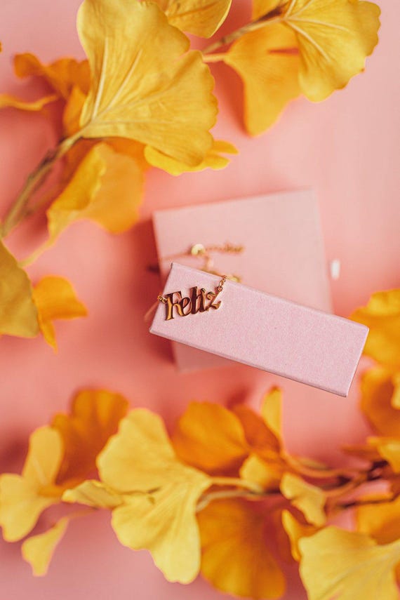 Feliz Necklace - Latina Power - Latina Owned - Latina Art - Latina 