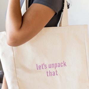 Let’s Unpack That Tote Bag - tote bag aesthetic - tote bag canvas -  - shopper tote bag
