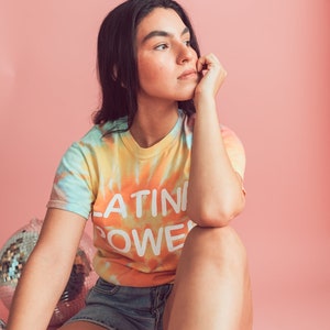 Latina Power Tee - Latina af - Latina Shirts - Tie Dye Shirt - Tie Dye Tee - Latina Pride - Latina Shirt - Immigration Shirt - Latina