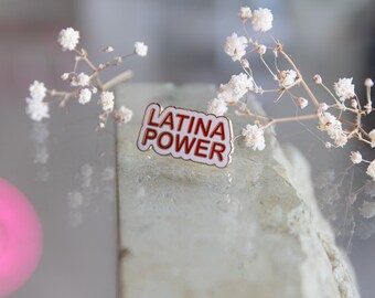 Latina Enamel Pin - Latina Power - Feminist Pin - Latinx - Latina Pins - Latina Pride - Stocking Stuffer - Latina - Chingona Pin - Pins