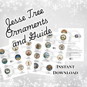 Jesse Tree Ornaments Printable – 25 Catholic Advent Symbols + Daily Prayer Guide