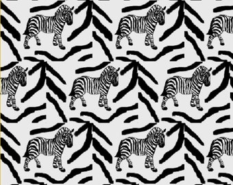 Black and White Zebra Print Instant Download Gift Wrap Scrapbook Stationary Journal