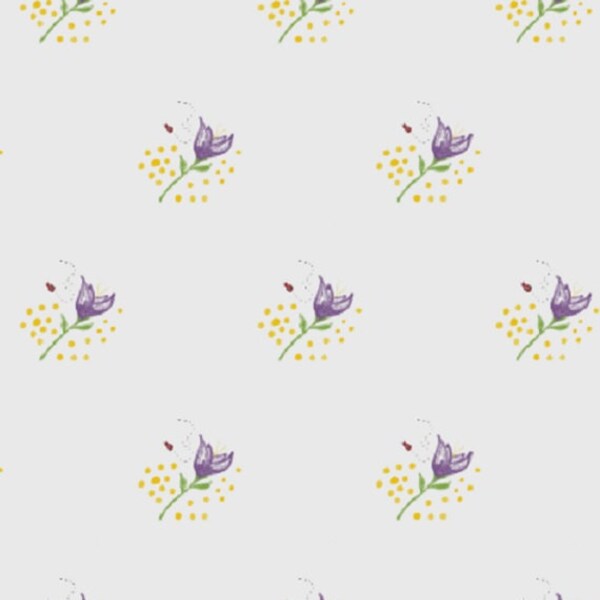 Violet Purple Lady Bug Custom Digital Download Gift Wrap Wrapping Paper