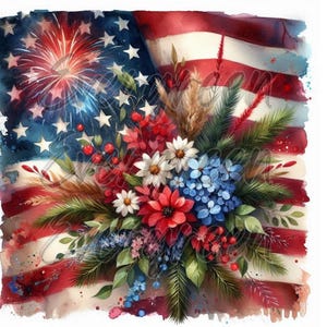 Patriotic Flag Bundle, 4 Styles, Primitive Farmhouse, Instant Download, Printable, Sublimation, Decoupage, Wood, Labels, Crafts