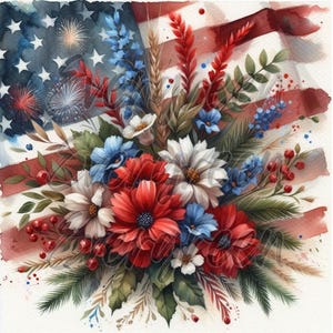 Patriotic Flag Bundle, 4 Styles, Primitive Farmhouse, Instant Download, Printable, Sublimation, Decoupage, Wood, Labels, Crafts