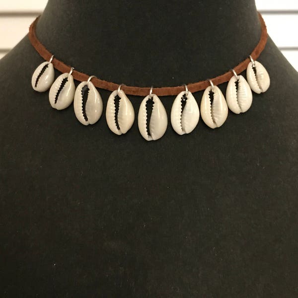 Cowrie Shell Leather Choker Moana Baby Toddler Inspired Style