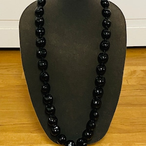 Hawaii Black Kukui Nut Lei Extra Long 45 Inches