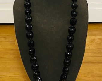 Hawaii Black Kukui Nut Lei Extra Long 45 Inches