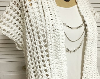 Summer Cotton Crochet Shrug Pattern