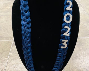 Hawaii Two Color Satin Ribbon 2024 Graduation Lei