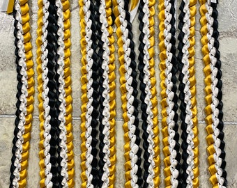 Hawaii Three Color Satin 5/8 Inch Ribbon Special Event Graduation Lei