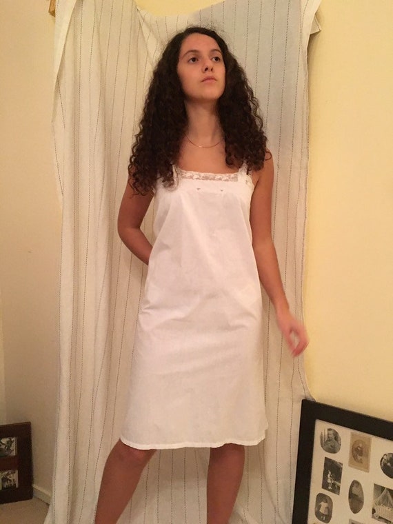 Victorian Edwardian 1920s Cotton slip Dress