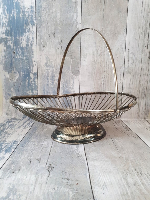 Vintage Wire Basket Decorative Basket New House Gift Small Etsy
