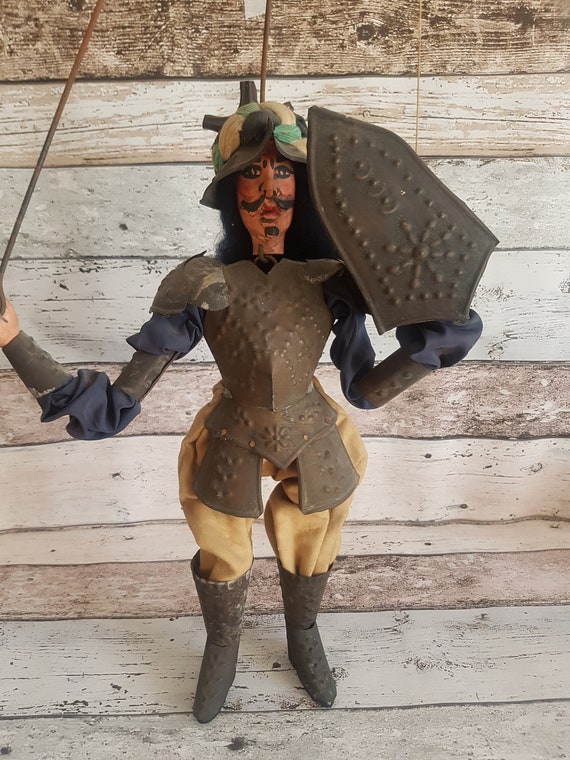 ANTIQUE KNIGHT Puppet Theatre From Sicily Folk Art Etsy
