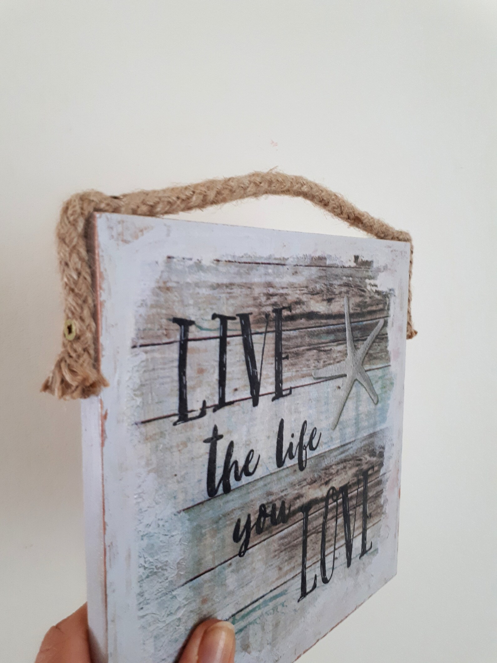 Decoupage wood sign new house decor wooden sign quote Etsy