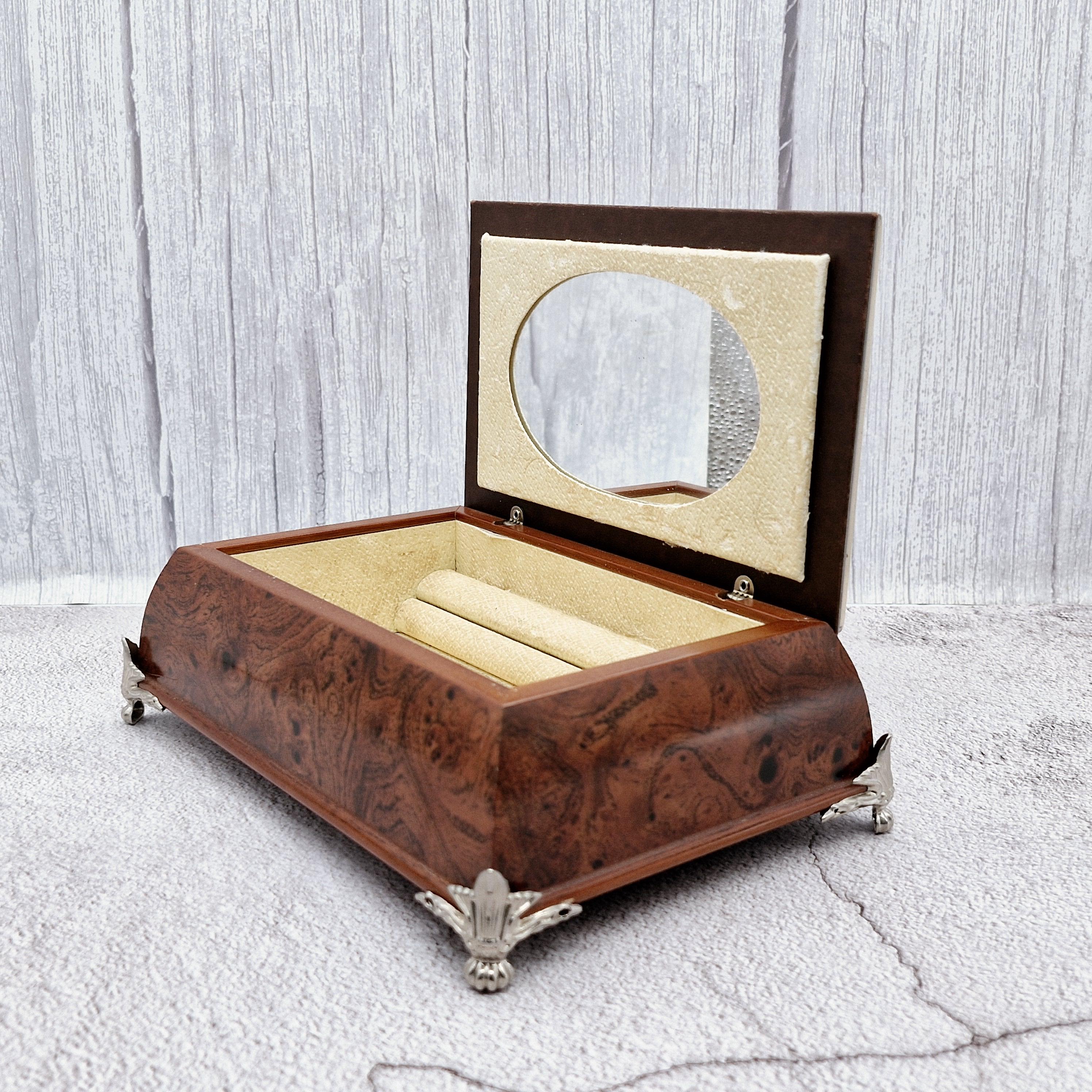 Musical Jewelry Wooden Jewelry Box With Lock And Key WOOD JEWELRY