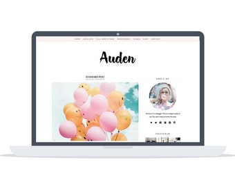 Tema de WordPress "Auden" - Tema de blog y tema de tienda - Blog de moda y estilo de vida - WooCommerce - Plantilla de blog prefabricada - Descarga instantánea