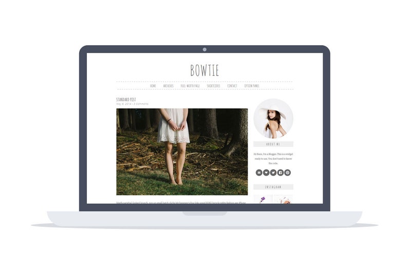 以下が含まれることがあります： 白いドレスと白い帽子を被った女性が森の中に立っています。画像は「標準投稿」というタイトルのブログ記事からのものです。