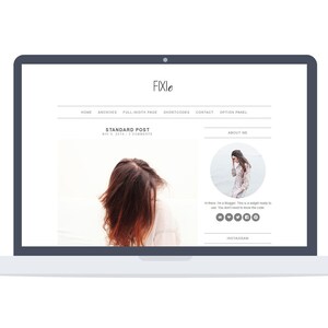 WordPress Blog Theme &quot;Fixie&quot; - Wordpress Theme - Premade - Self Hosted - Responsive