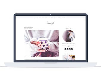 Wordpress Theme "Vinyl" - Premade - Self Hosted - Wordpress Blog Theme - Responsive