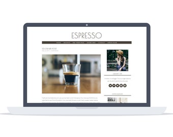 Espresso - Minimal responsive Wordpress Theme - Self Hosted - Perfect for blogging while enjoying your morning coffee.