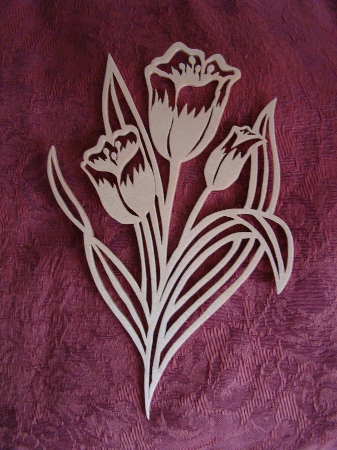 Tulip Scroll Saw Wall Art Original Design Easter Mother's Day ...