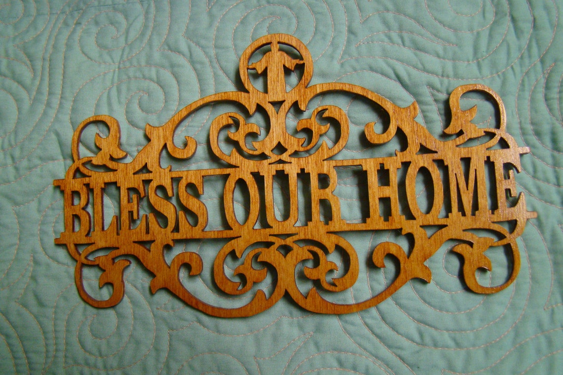 Scroll Saw Wall Art bless Our Home Easter Etsy