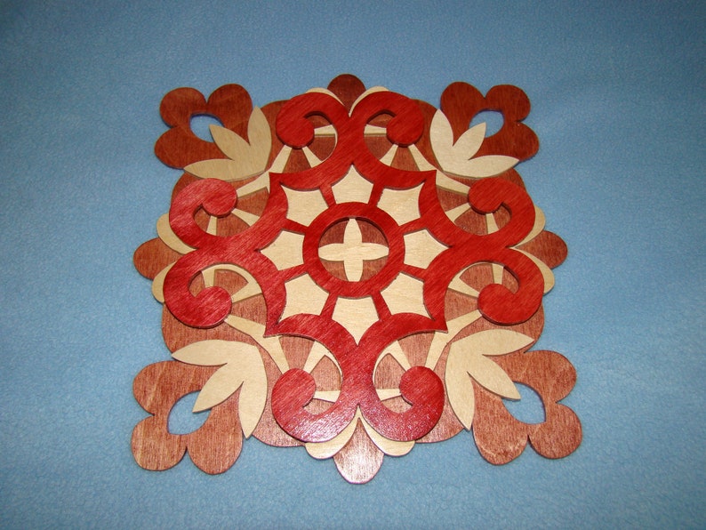 Wooden Scroll Saw Art Layered Wall Plaque Home Decor Gift Etsy