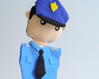 police officer hand puppet