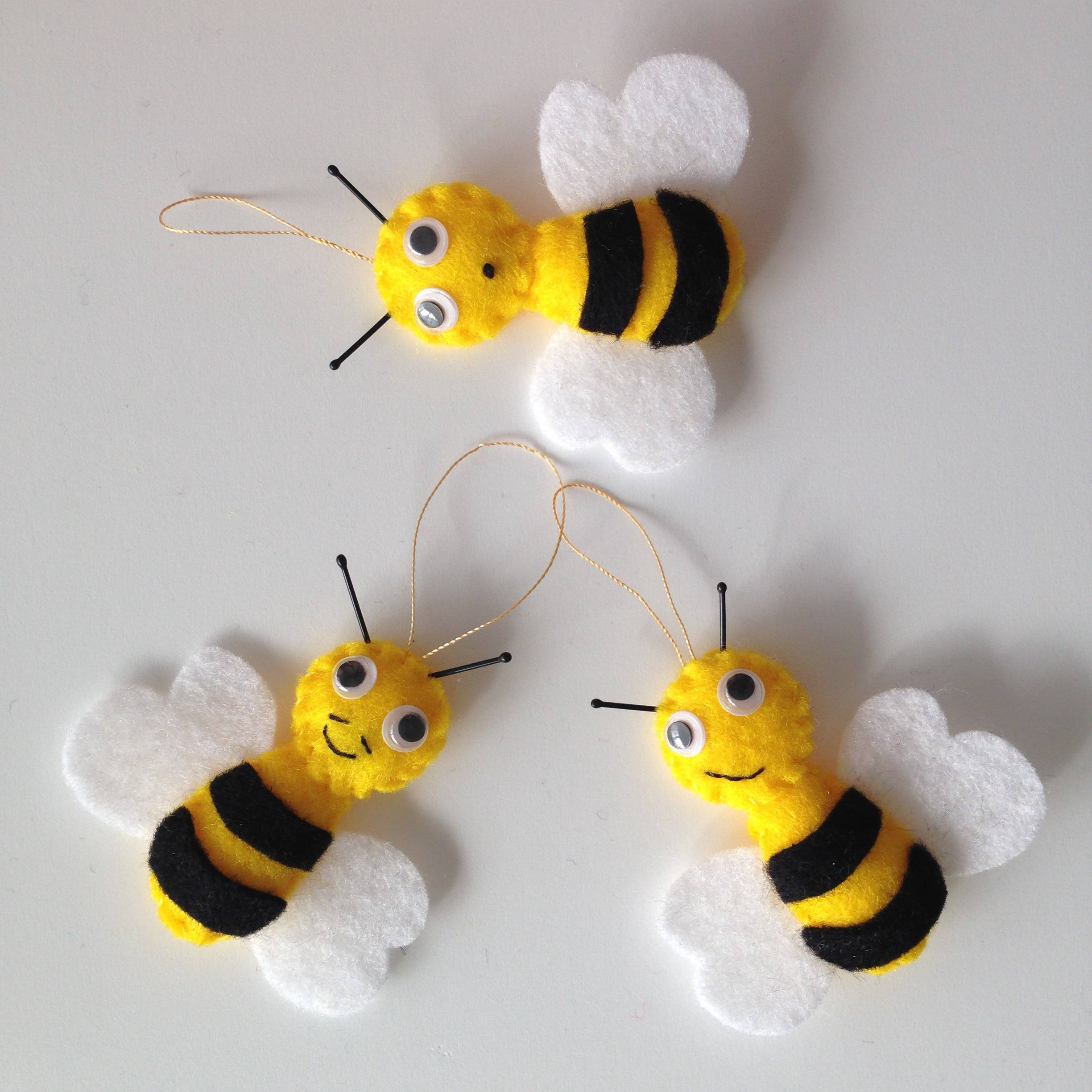 Bee Decorations Bee Ornaments Honey Bee Ornaments Spring Etsy