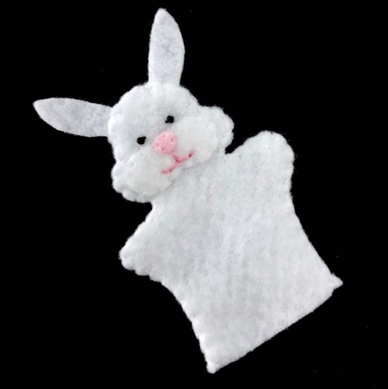 Bunny finger puppet finger puppets rabbit lover gift eco Etsy