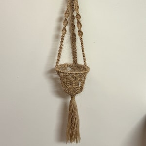 MACRAME PLANT HANGER Single, sisal,