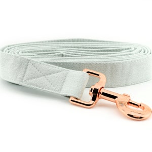 Correa de perro GLITTER de menta ~ Correa de perro de tela brillante ~ Correa de perro de moda ~ Hardware de oro rosa ~ Sandy Paws Collar Co