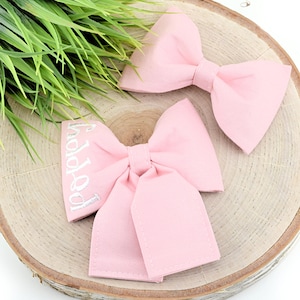Massives Blush Hundehalsband Schleife ~ Stofffliege ~ Mädchenhalsband Schleife ~ Schiebeschleife für Hundehalsband ~ Sand pfotenhalsband Co®
