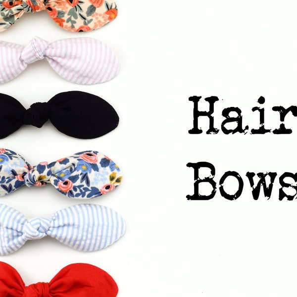 Knot Hair Bows ~ Sold Individually ~ Dog Hair Bows ~ Dog Hair Accessories ~ Dog Hair Clip ~ Baby Hair Accessories ~ Sandy Paws Collar Co®