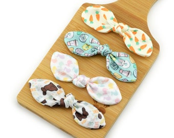 Easter Theme Knot Hair Bows ~ Baby Hair Bows~ Dog Hair Accessories ~ Dog Hair Clip ~ Baby Hair Accessories ~ Sandy Paws Collar Co®