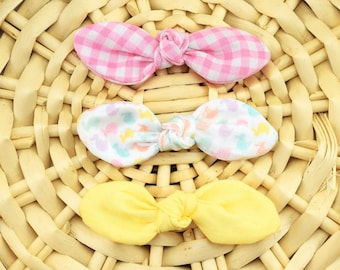 Easter Bunny Knot Hair Bows ~ Baby Hair Bows~ Dog Hair Accessories ~ Dog Hair Clip ~ Baby Hair Accessories ~ Sandy Paws Collar Co®