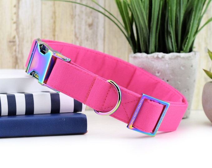 Gunmetal Kisses Dog Collar Metallic Gunmetal Print on White Etsy