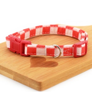 Skater Boy Valentine&#39;s Breakaway Cat Collar ~ Summer Cat Collar ~ Plastic Quick Release Collar ~ Breakaway Collar ~Sandy Paws Collar Co®
