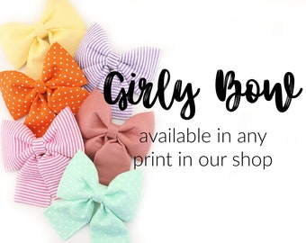 Girly Dog Collar Bow - Disponible en CUALQUIER impresión en nuestra tienda - Slide-On Dog Collar Bow - Sandy Paws Collar Co®